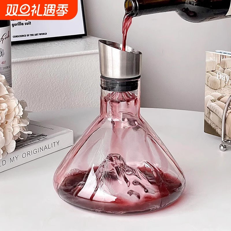 醒酒器红酒杯家用套装高端醒酒瓶高颜值葡萄酒分酒器壶高级感商用