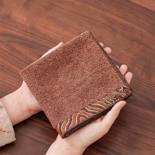 茶巾吸水布高档加厚茶布茶台专用抹布茶桌茶垫布毛巾茶具配件茶席