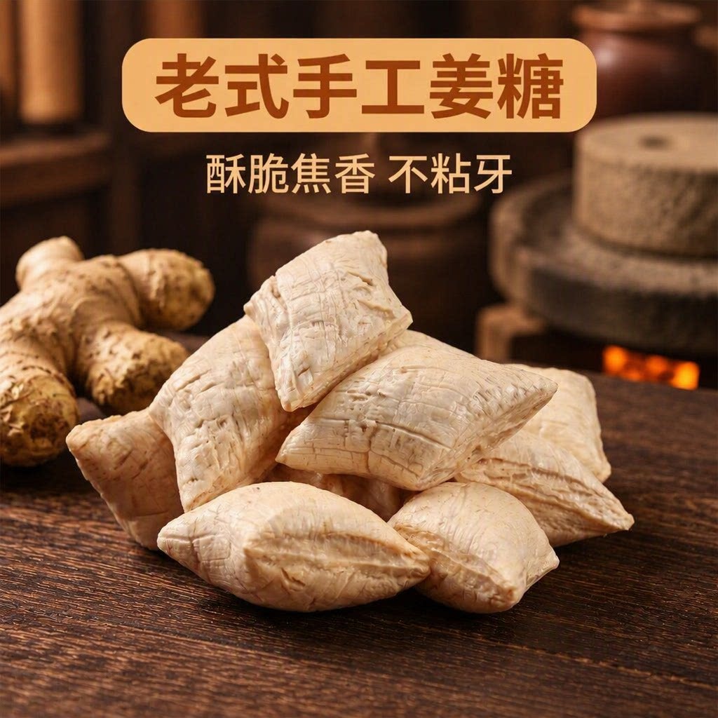 正宗怀旧原味老式姜糖黑芝麻红枣红糖独立包装硬糖零食手工小包装