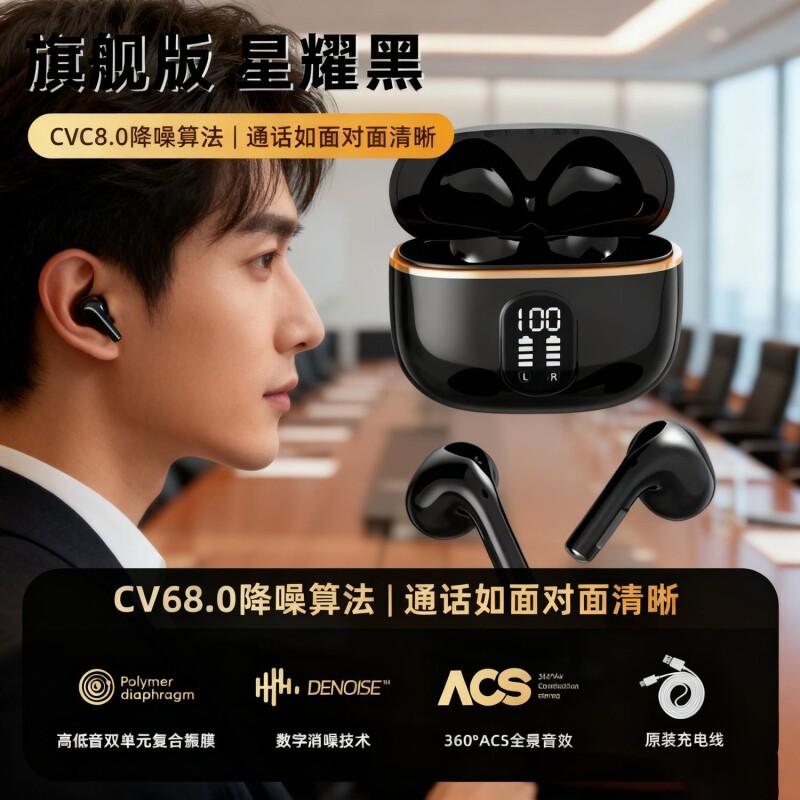 蓝牙耳机2025新款入耳式无线主动降噪高音质运动适用索尼政府补贴