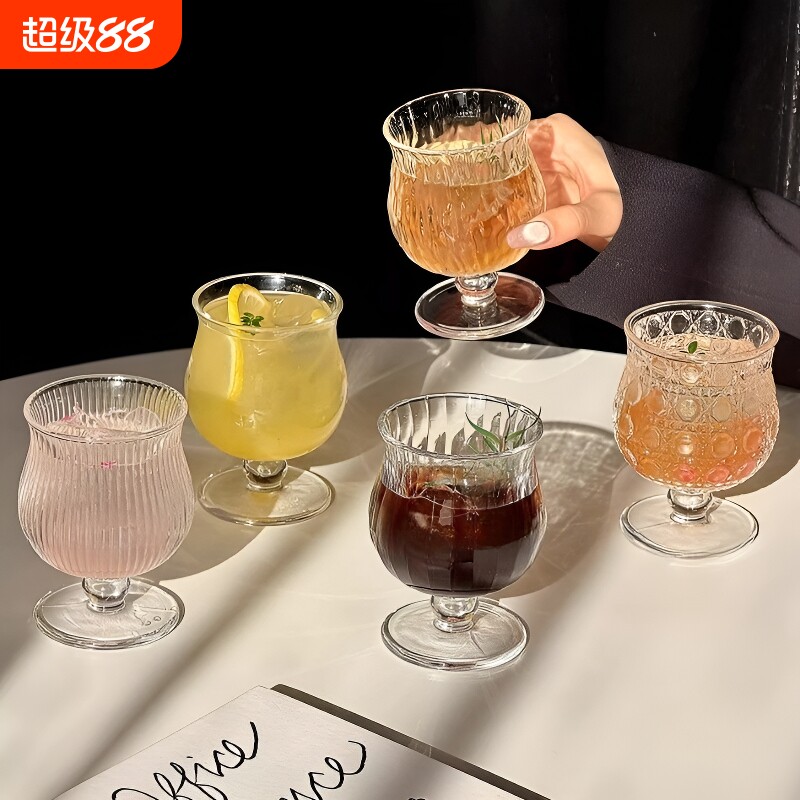 ins风复古玻璃杯|超1000次加购图片