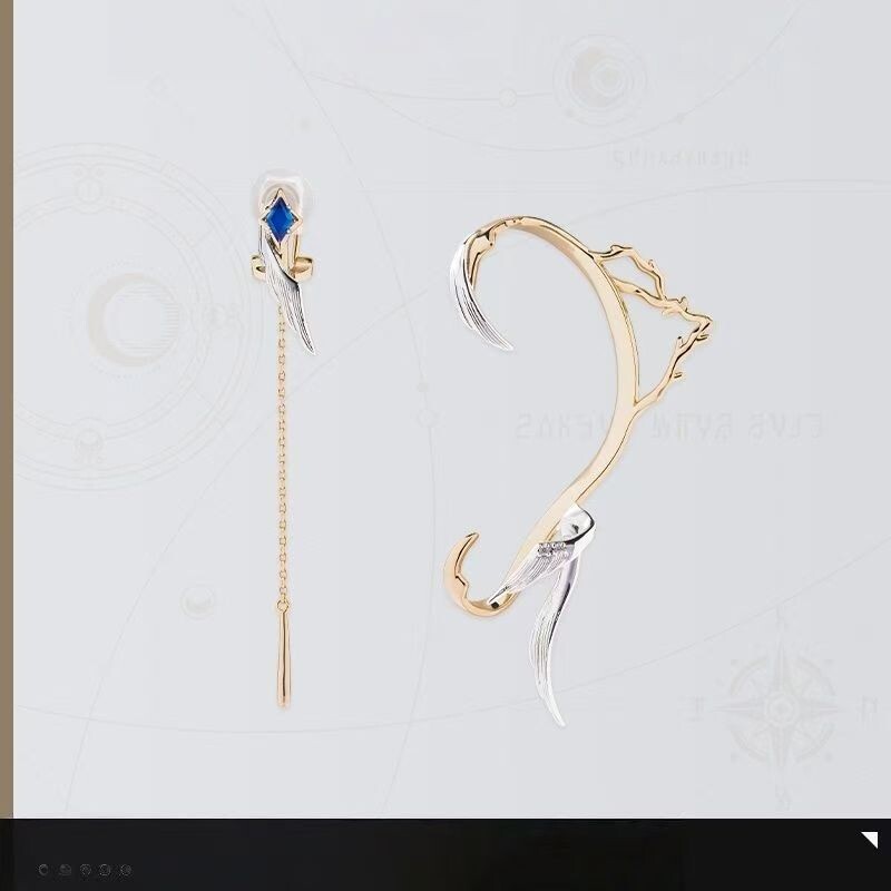 新款崩铁星期日主题印象系列耳夹 动漫游戏周边手游cos耳饰礼物