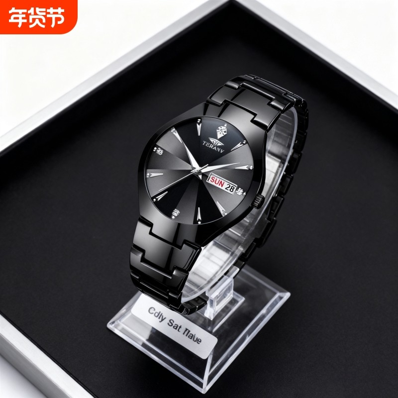 瑞士同款青少年初高中学生手表男款简约潮流全自动机械防水石英表