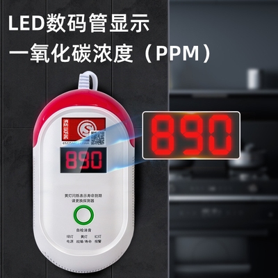 一氧化碳报警器气体co浓度检测探测器家用车载检测仪烧炭烧煤