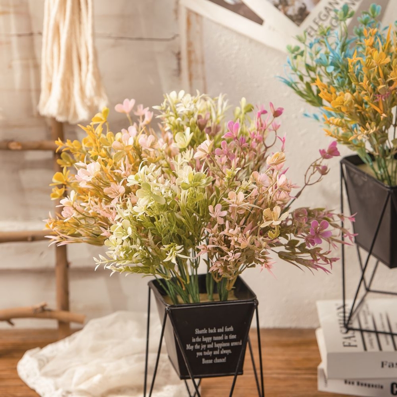 彩梅草仿真花假花婚庆装饰绿植物工艺品INS风MW73772