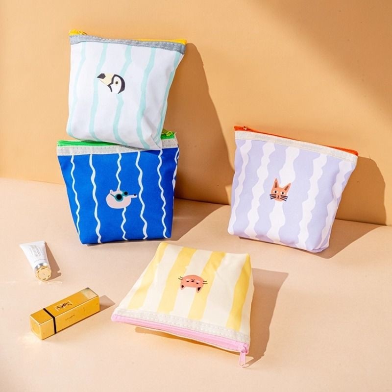 可爱卡通零钱包便携化妆包迷你随身卫生巾收纳袋内胆包收纳小包包