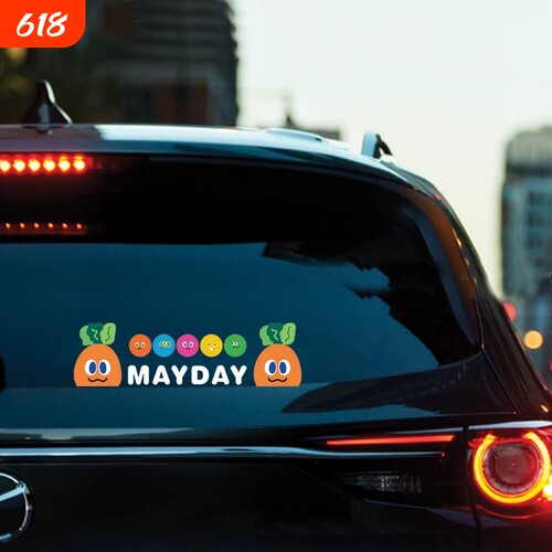 MAYDAY五月天车贴萝卜应援贴纸