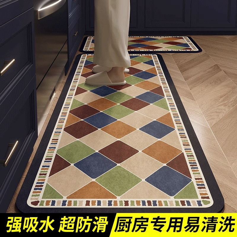 硅藻泥防滑厨房地垫|千人加购