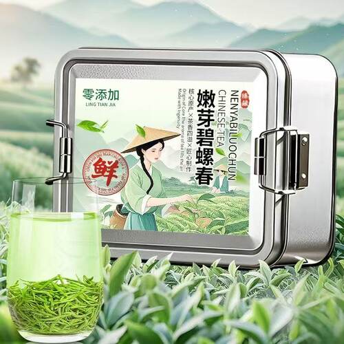 特级碧螺春云雾茶嫩芽叶花果香