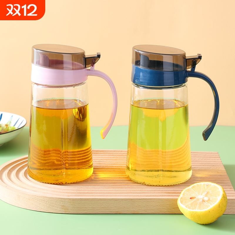 玻璃油壶厨房家用油瓶大容量装油容器油壸酱油醋调料瓶防漏油罐壶