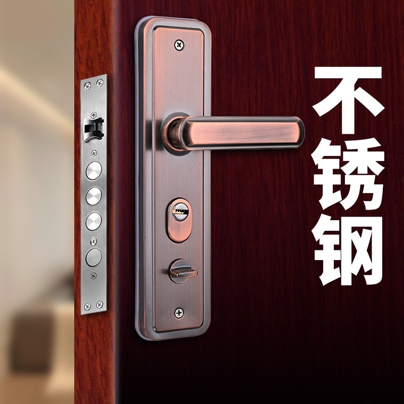 防盗门门把手不锈钢面板拉手图片