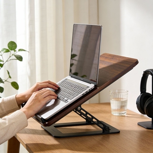 笔记本电脑支架增高架桌面可调节升降式置物架宿舍桌上游戏本平板托架加高收纳架办公室工位台式显示器抬高架