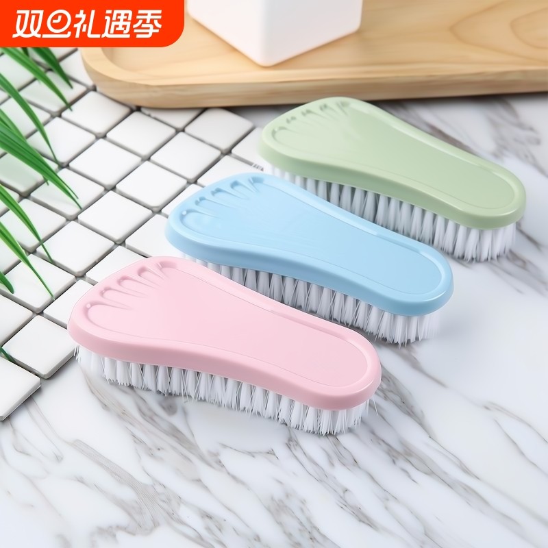 脚丫板刷家用软毛洗衣刷清洁刷塑料多功能洗鞋刷可爱衣服刷小刷子