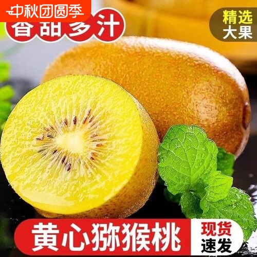 黄心猕猴桃正宗奇异果新鲜直发奇异果当季新鲜现摘整箱应季水果