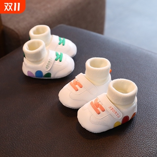 1岁软底8婴幼儿前鞋 子0 12个月粉色绿色 春秋冬季 防滑婴儿鞋
