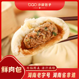 沙田鲜肉大包子早餐半成品速食手工预制商用速冻馒头早餐包猪肉