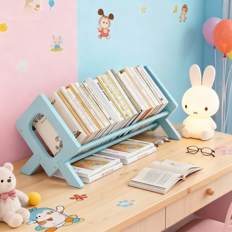 实木书立架阅读放书支架