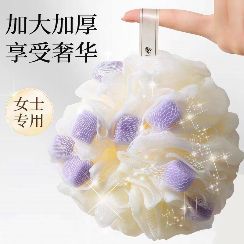 浴花球不散沐浴球超柔软浴球男女士大号泡泡浴花洗澡搓澡神器