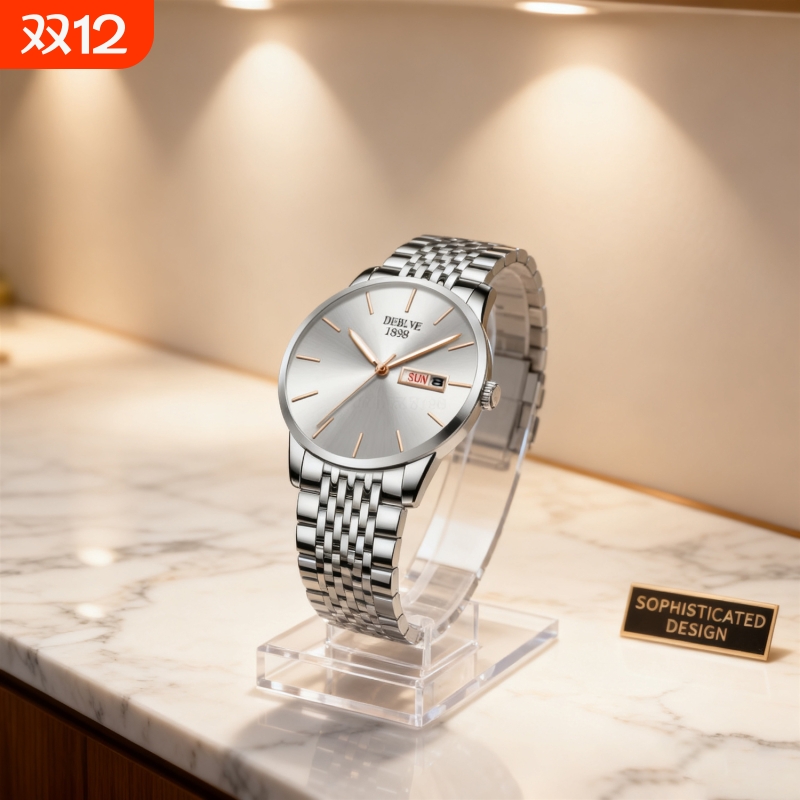 瑞士同款青少年初高中学生手表男款简约潮流全自动机械防水石英表