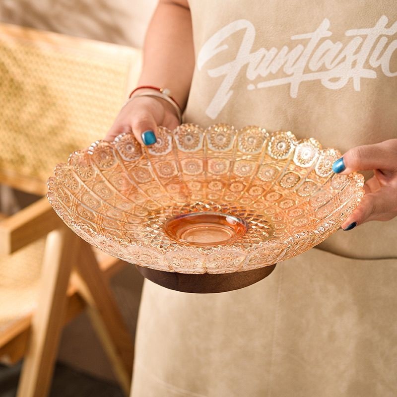 橡木座欧式创意高档水晶玻璃现代水果盘客厅家用茶几KTV零食糖果,餐饮具,果盆/果盘/果篮,淘宝优惠券,粉丝福利购,淘宝优惠卷
