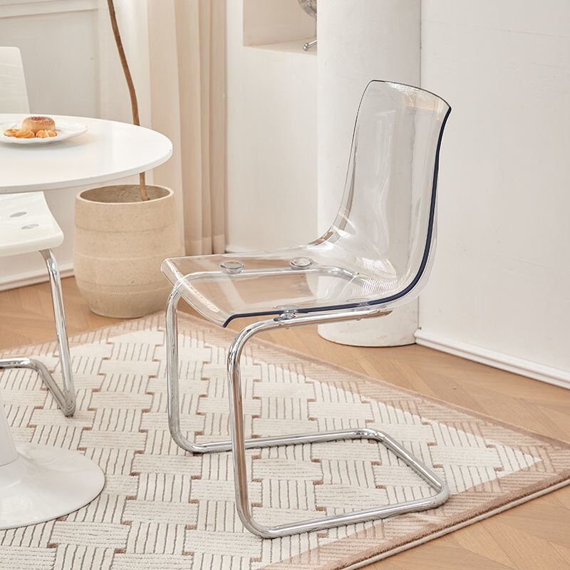 c北欧ins网红透明餐椅创意简约家用托亚斯椅子中古亚克力靠背椅