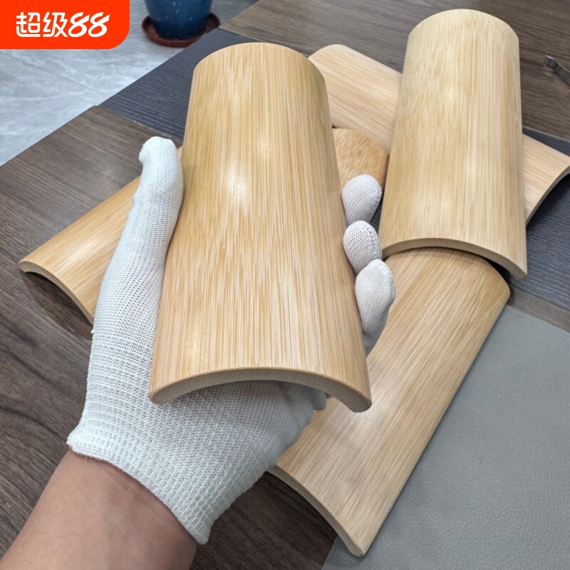 竹片雕刻臂搁原料书法腕枕竹雕画版文玩摆件挂饰吊牌竹条竹块菜牌