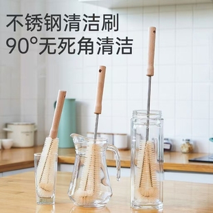 无品牌加长柄刷子暖壶水桶刷子纯净水桶刷硬毛刷杯子神器