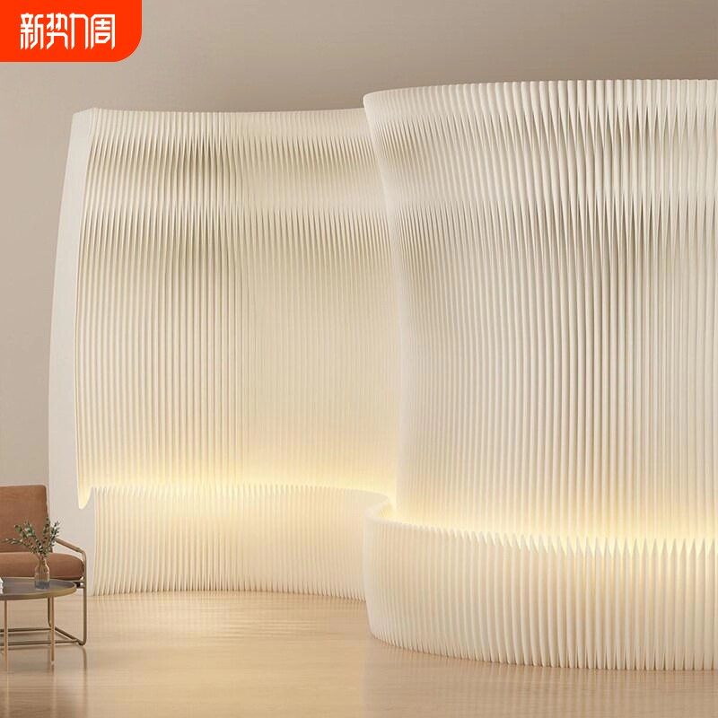 纸屏风隔断假墙办公室卧室隔挡分割神奇挡板直播间背景墙简易自装