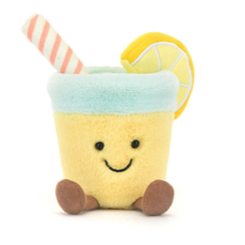 正版英国JELLYCAT趣味柠檬汽水玩偶公仔礼物毛绒玩具娃娃2025夏季