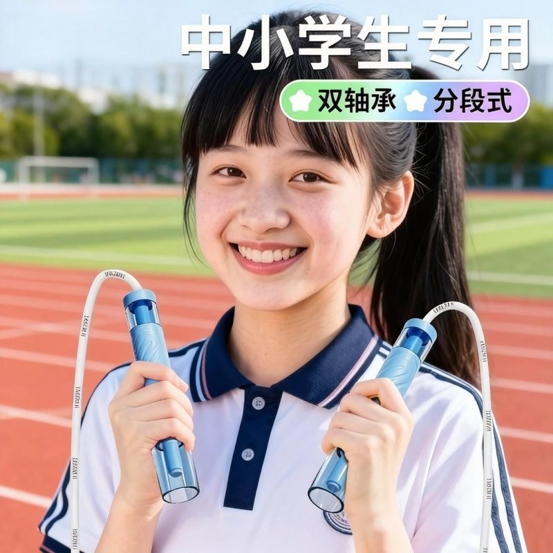 跳绳儿童小学生专用轴承竞速跳绳中考考试提速专业绳子顺滑不打结,运动/瑜伽/健身/球迷用品,跳绳,淘宝优惠券,粉丝福利购,淘宝优惠卷