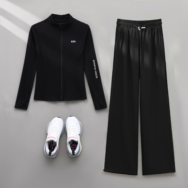 专业跑步运动套装女2026新款速干透气户外骑行健身外套训练服秋季