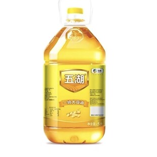 五湖一级大豆油5L*1桶中粮出品浸出家用餐饮植物食用油烹饪优质