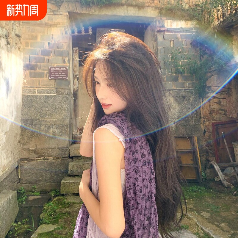 2026新款紫色碎花丝巾女系脖高级感春季薄款围巾云南配饰披肩外搭