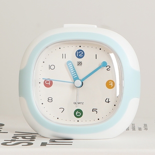 2024新款 闹钟儿童男孩女孩学习学生专用起床神器时钟静音夜光夜灯