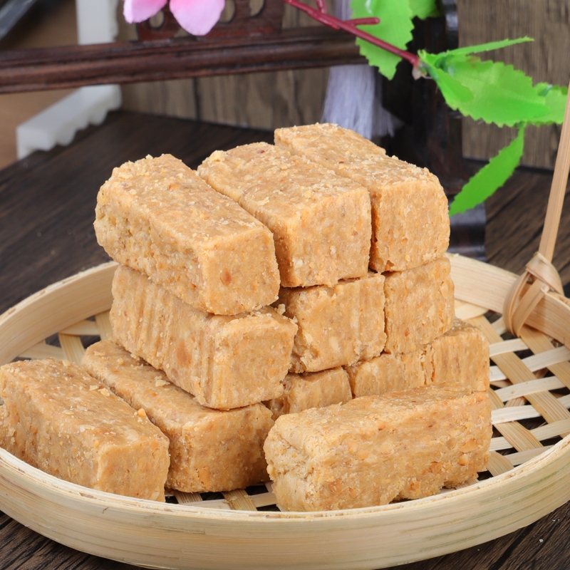 木锤花生酥安徽特产木槌花生酥传统手工老式糕点花生酥零食500g