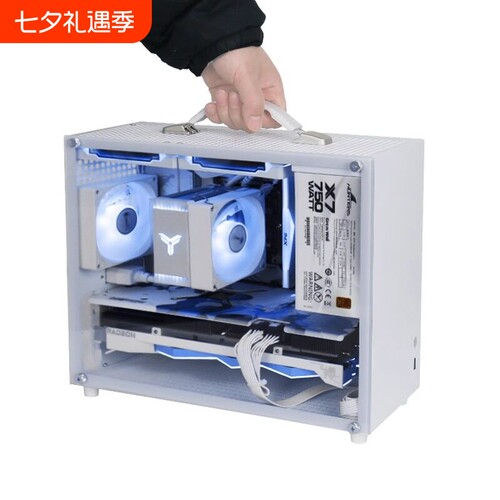 京特尔A600ITX/matx机箱ATX便携手提迷你台式电脑主机风扇高颜值