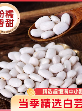 云南白芸豆雪豆新货大芸豆白扁豆白腰豆现摘新鲜饱满食用杂粮