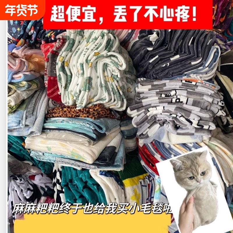 微瑕疵冬季宠物毛毯加厚狗猫咪垫小被子学生办公室午睡毯礼品清仓,宠物/宠物食品及用品,猫狗垫子,淘宝优惠券,粉丝福利购,淘宝优惠卷