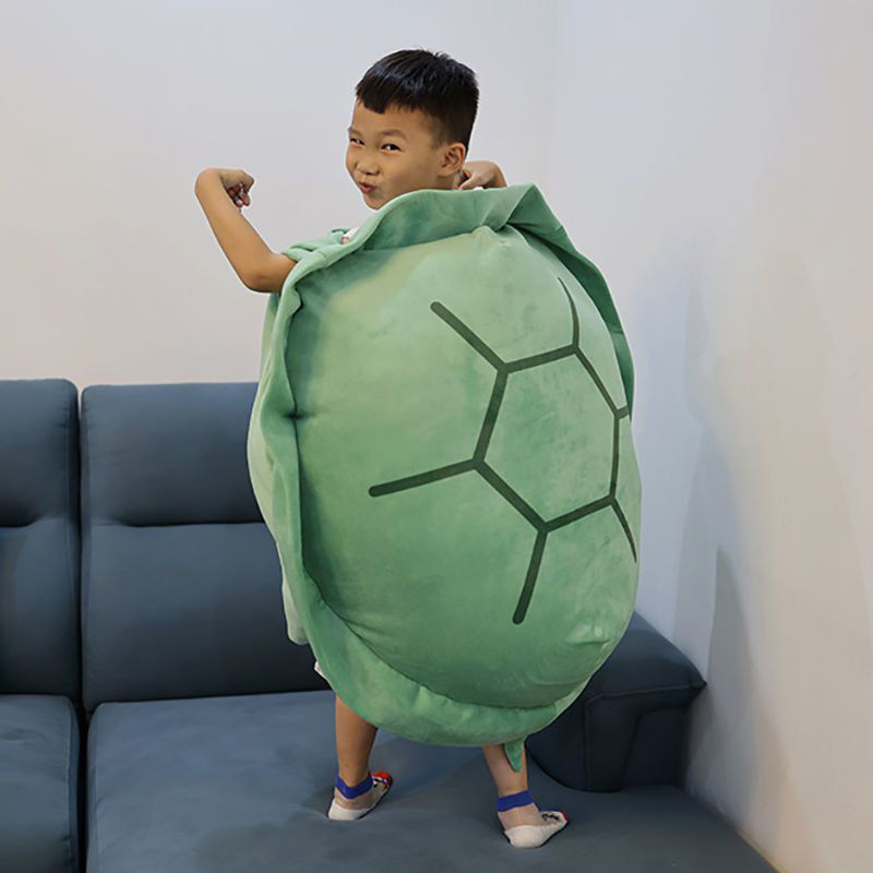 인터넷 연예인 거북이 껍질 베개 웨어러블 인형 침낭 인형 봉제인형 거대 게으른 사람이 대형 거북이 껍질을 입는다