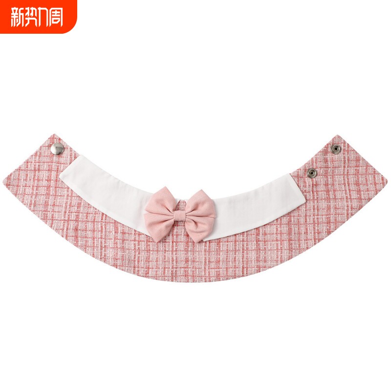 现货Tanpopo条纹印花狗狗口水巾卡通领结宠物狗大狗围脖围巾服