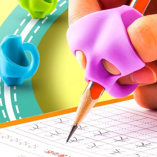 小学生幼儿园三指握笔器矫正器儿童写字姿势矫正神器初学者纠正握笔抓笔铅笔练字纠正器笔套练字控笔训练器