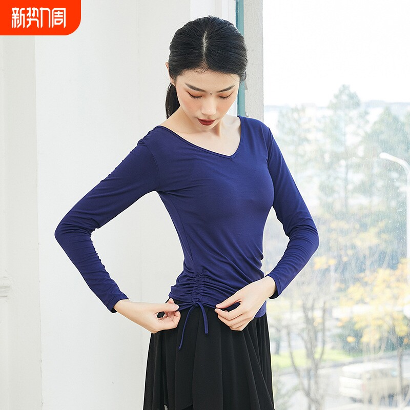 舞蹈练功服上衣女形体跳舞衣服装新款现代芭蕾拉丁古典中国舞训练