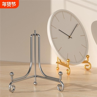 摆件支架钟表展示架摆台摆架普洱茶饼陈列架底座工艺品盘子支撑架