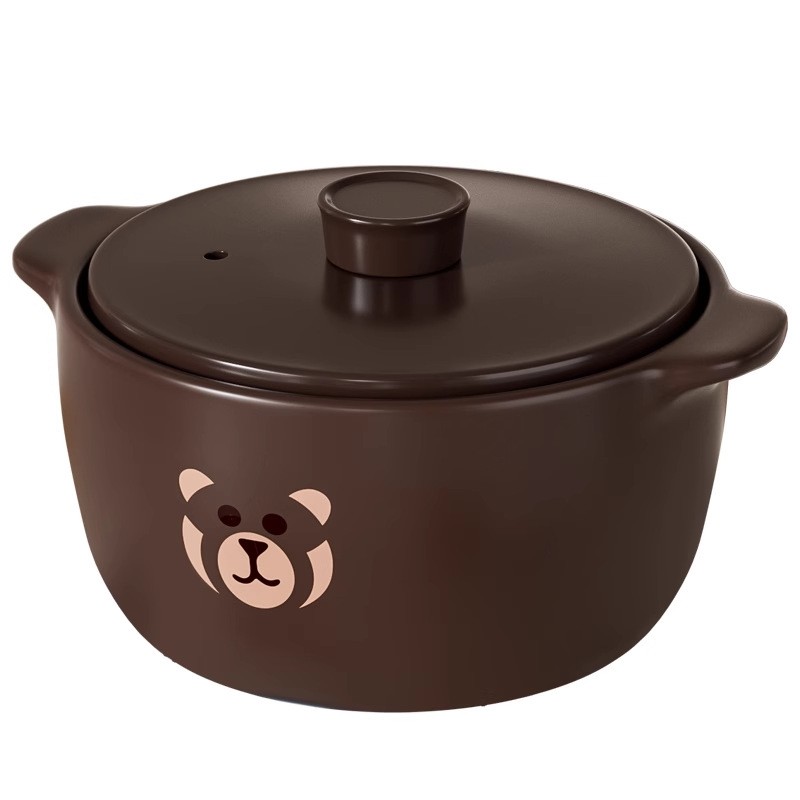 【端拿不烫手】干烧不裂耐高温汤锅小棕熊陶瓷砂锅多规格
