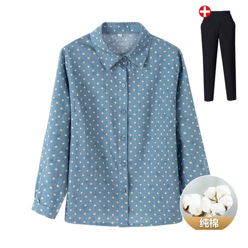 纯棉长袖中老年衬衫|超1万次加购