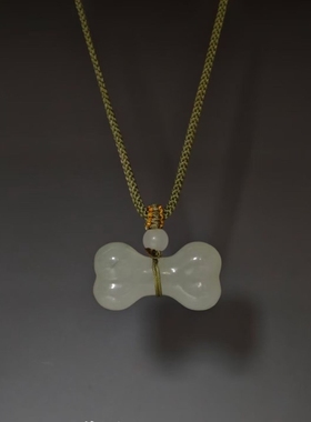 古着vintage 小猫蝴蝶编织项链2025新款复古小众设计感精致锁骨链