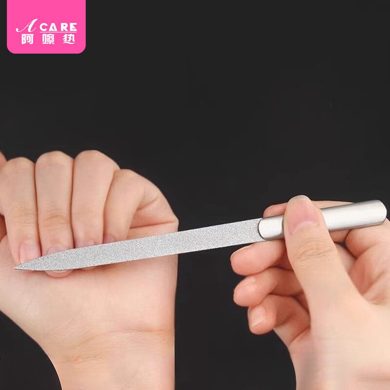 指甲锉/不锈钢AD1SQ0-条双面锉刀工具修护理锉条指甲砂条美甲