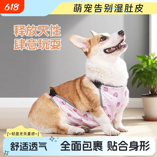 宠物狗狗防凉肚兜防水透气防脏保暖防着凉柯基衣服四季通用肚子
