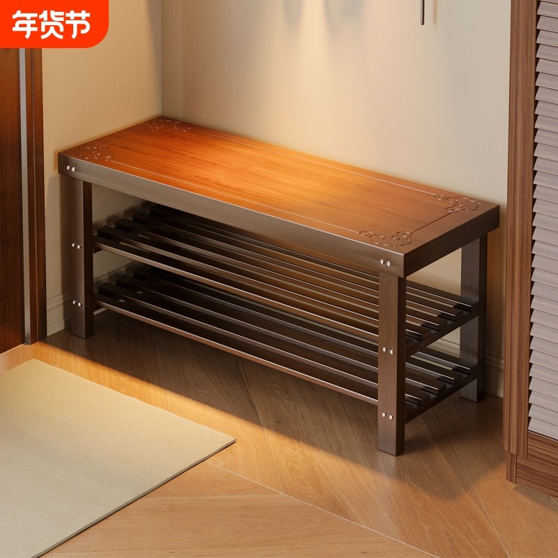 换鞋凳门口家用入户坐凳一体可坐非实木鞋柜入门条穿鞋凳进门鞋架
