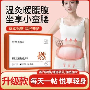 热敷贴发热蒸汽将军藤大肚子贴轻盈腰腹排水艾草热敷暖宫寒暖身